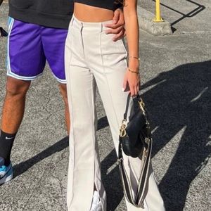 GLASSONS (Australia) BLACK Split Side Flare Pants